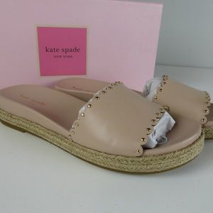 Kate Spade NY Studded Zeena Espadrille Flats NIB